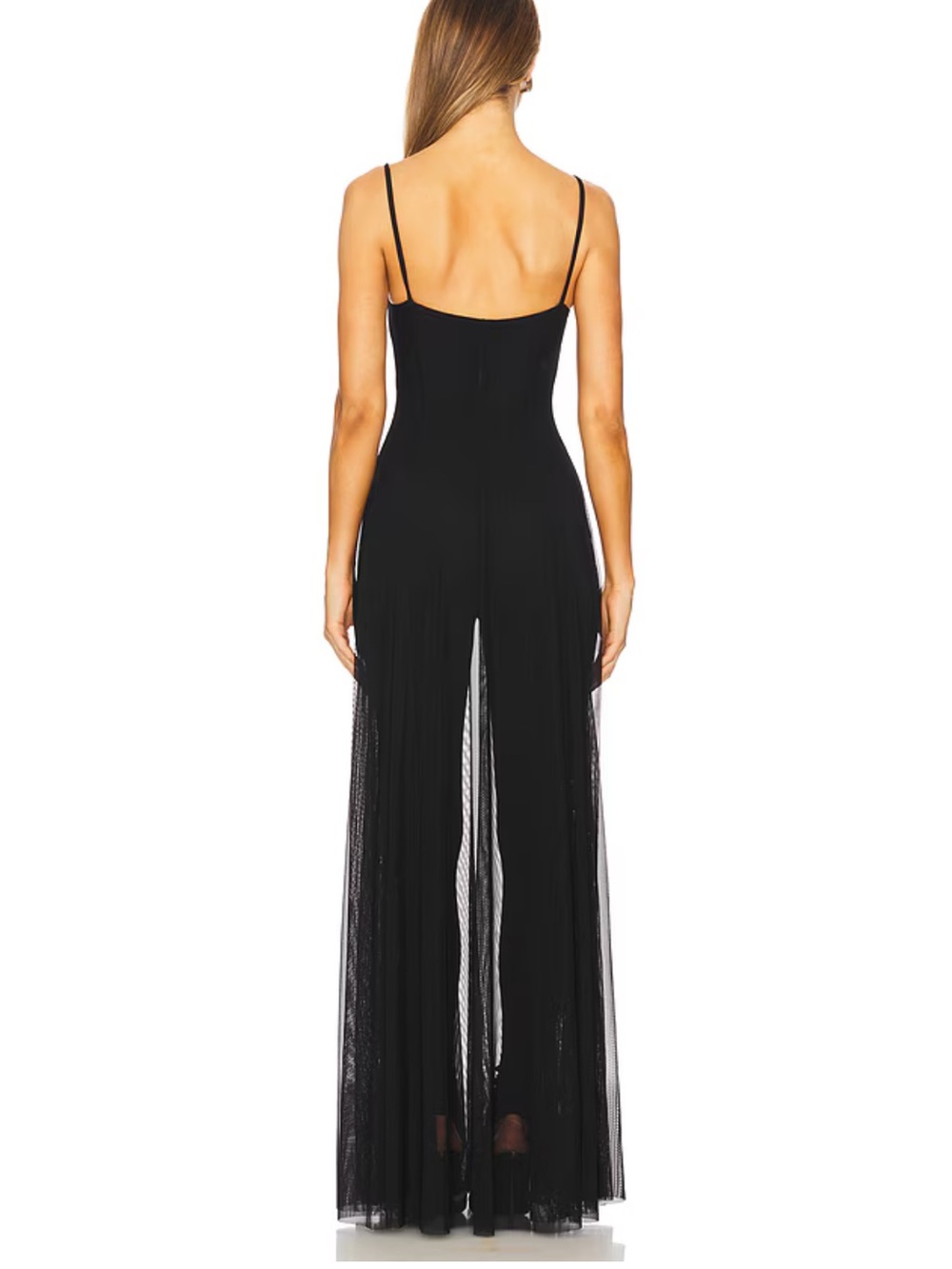 NORMA KAMALI 
Underwire Gown With Catsuit in Black - Picture 3 of 8